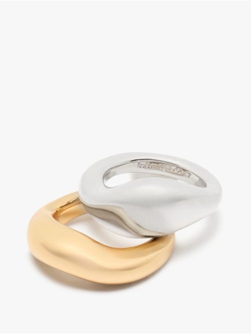 NWT $148 kate spade Molten Stacking Rings - Size 8